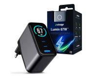 3mk Ładowarka sieciowa incharge® Lumin 67W™ 2 x USB-C + USB - 1488541 - zdjęcie 1